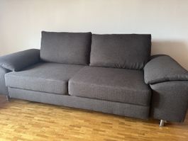Schlafsofa, ausziehbar, robuster Stoff, minimalistisch