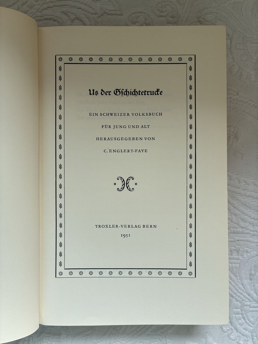 Libri: Us der Gschichtetrucke - ein Schweizer Volksbuch, 1951 – Usato da Ebnat-Kappel venduto da ponyhales 3