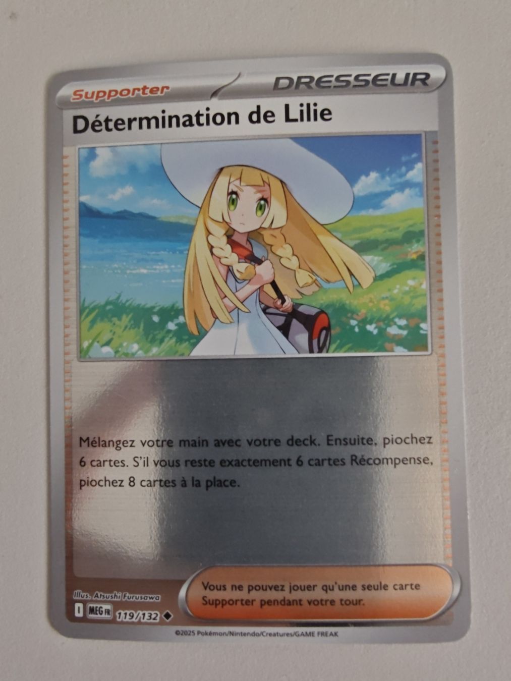 Pokémon Sammelbilder & Trading cards: Détermination Lilie Reverse (119/132) Méga-Evolution, MEG fr – Gebraucht aus Cormondreche von pajojo