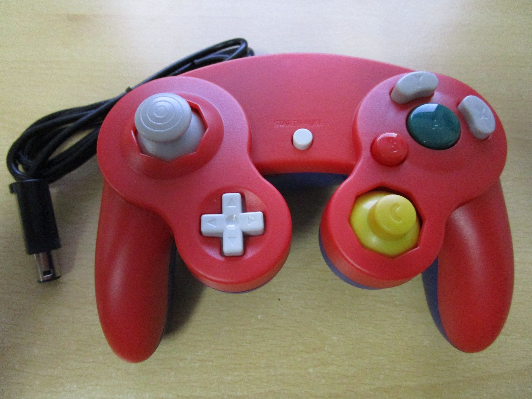 Controller: Game Cube Controller Joypad Mario red blue blau/rot-Neuware – Nuovo (secondo la descrizione) da Goldau venduto da agestuffer 1