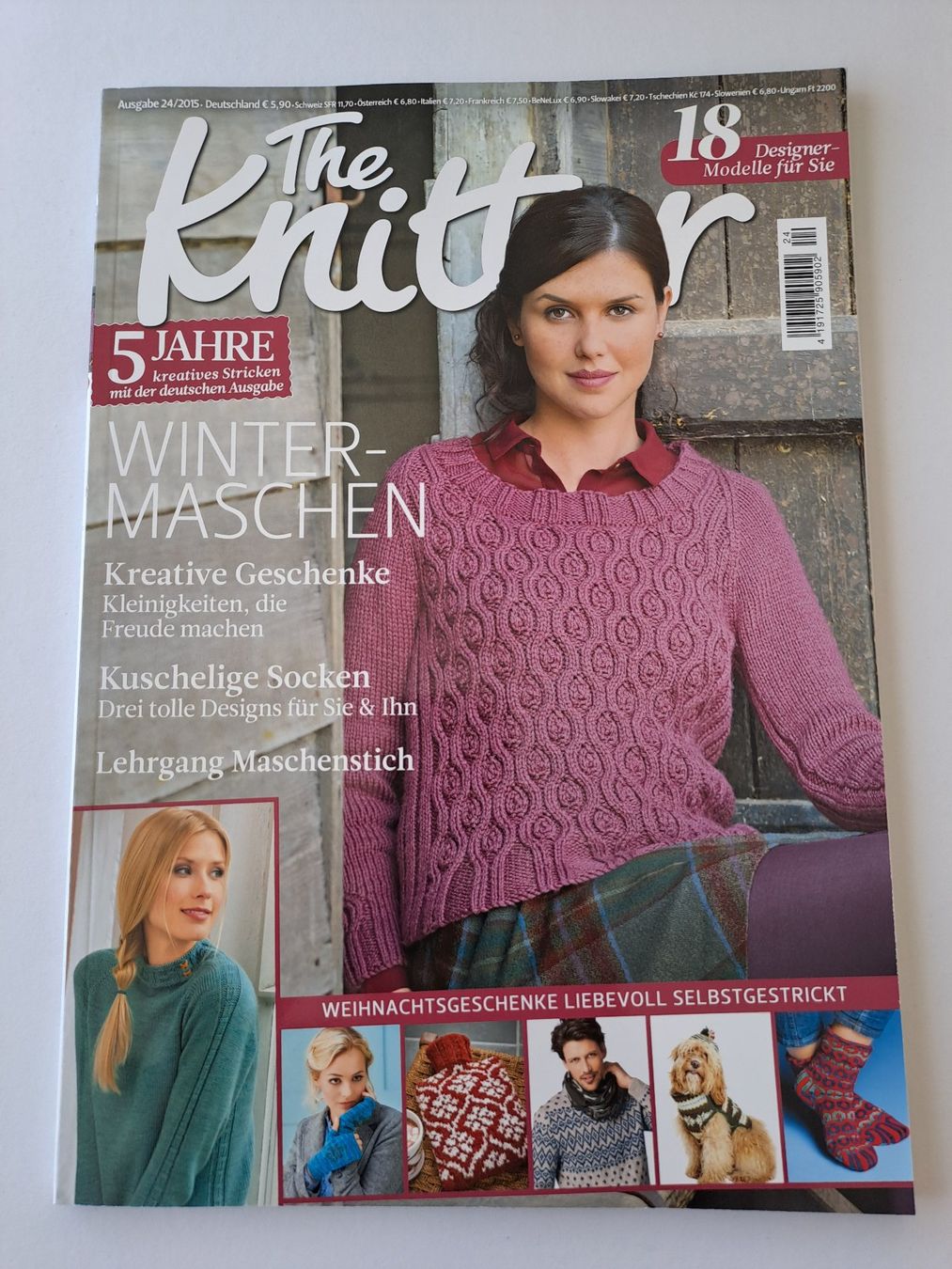 Riviste & Magazine: Strickheft The knitter Ausgabe 24 / 2015 Strickdesign – Usato da Glashütten venduto da Schwebefisch