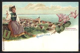 Litho Rorschach, Ortsansicht, St. Galler