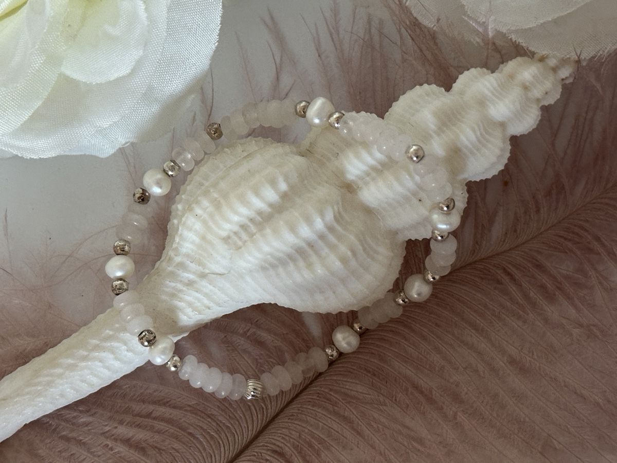 Bracelets: Rosenquarz mit Perlen – Neuf avec emballage d'origine à Niederglatt ZH par Silberschmuck-design 1