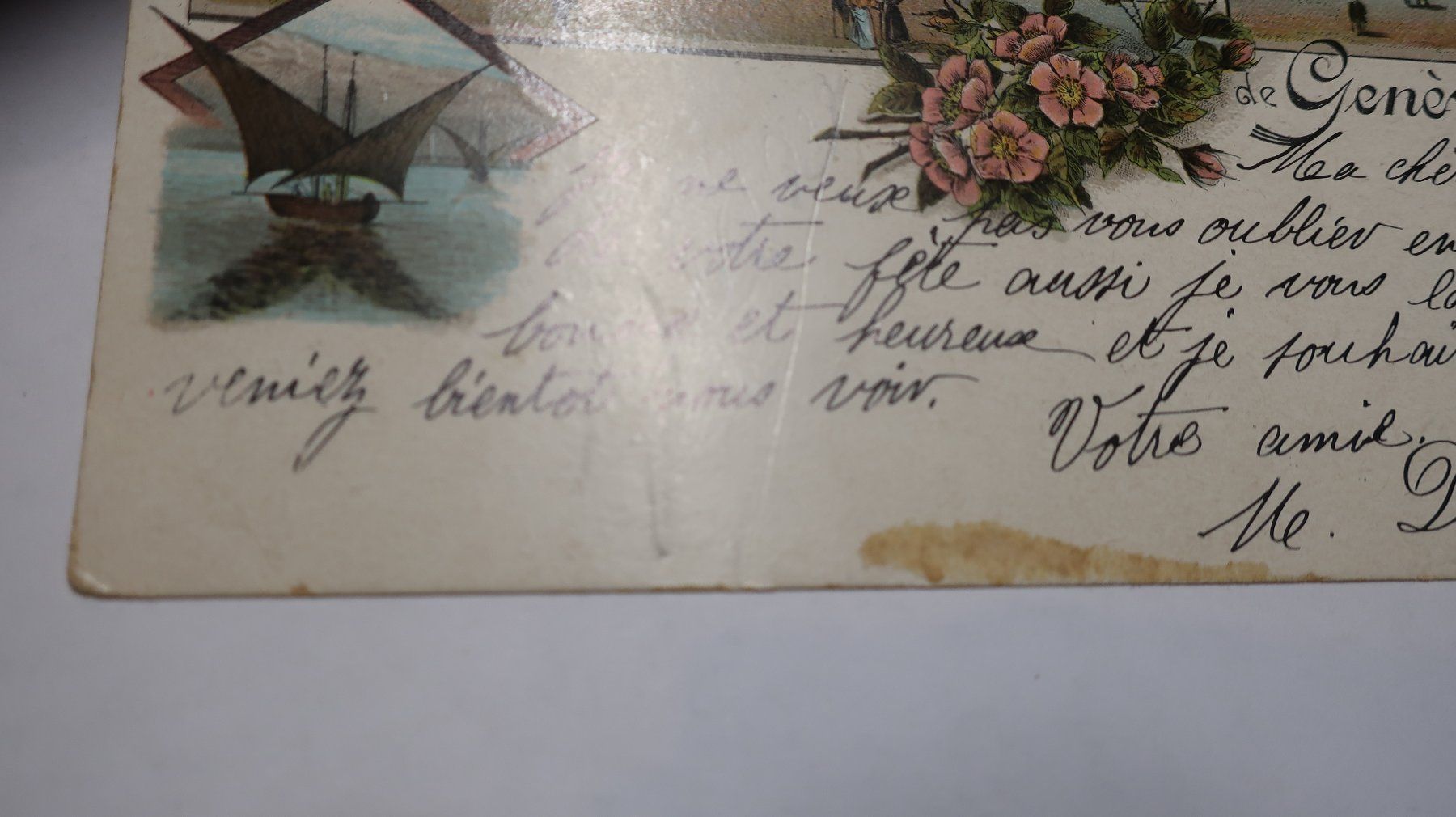 Ansichtskarten: Souvenir de Genève – Gebraucht aus Cormoret von Pascalll2001 4