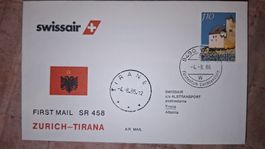 Swissair Zürich - Tirana 04.08.1986