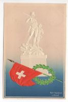 Präge- Litho ALTDORF Tell-Tenkmal