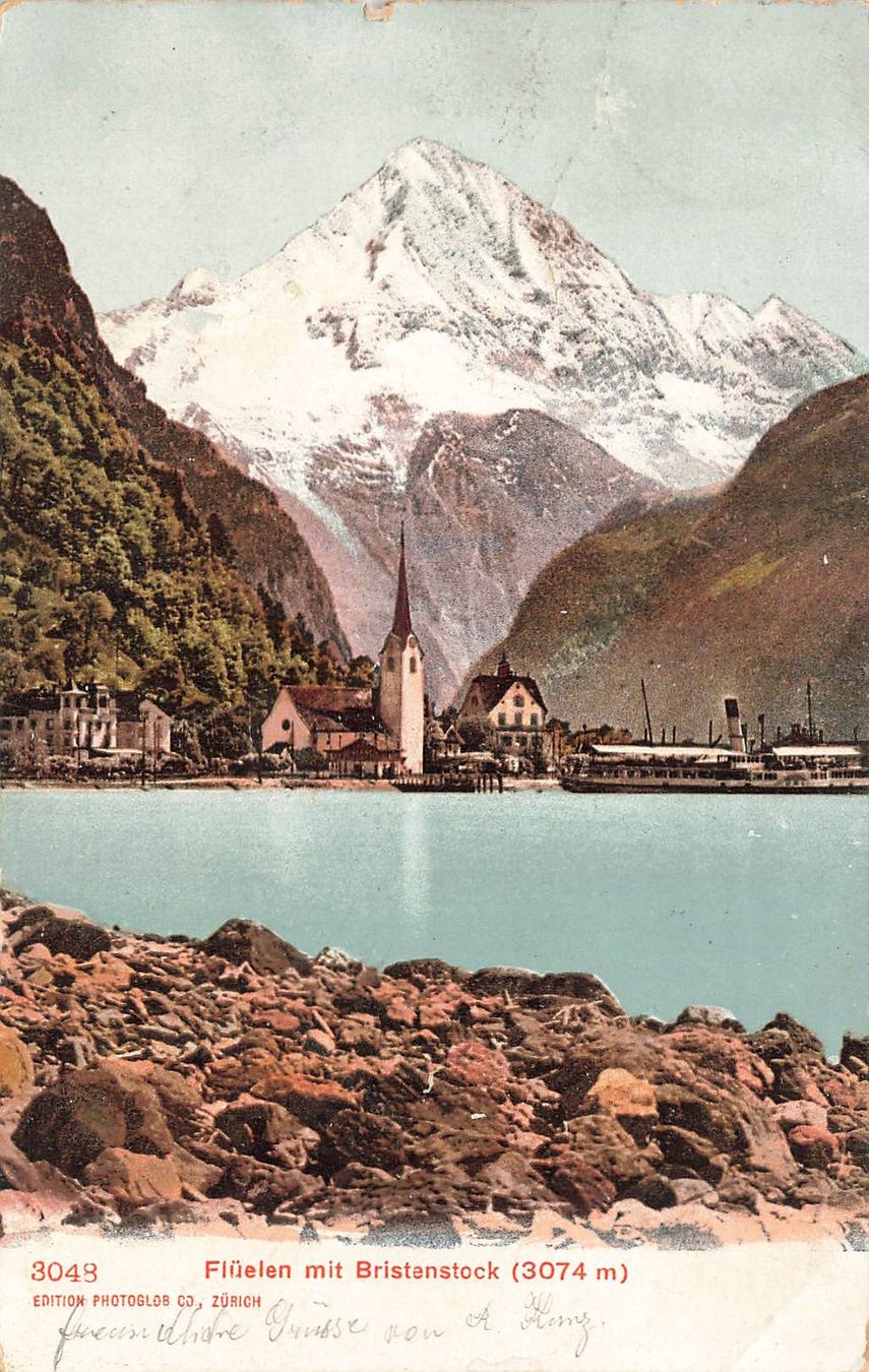 Cartoline postali: Flüelen Bristenstock – Usato da Biasca venduto da Blenio71