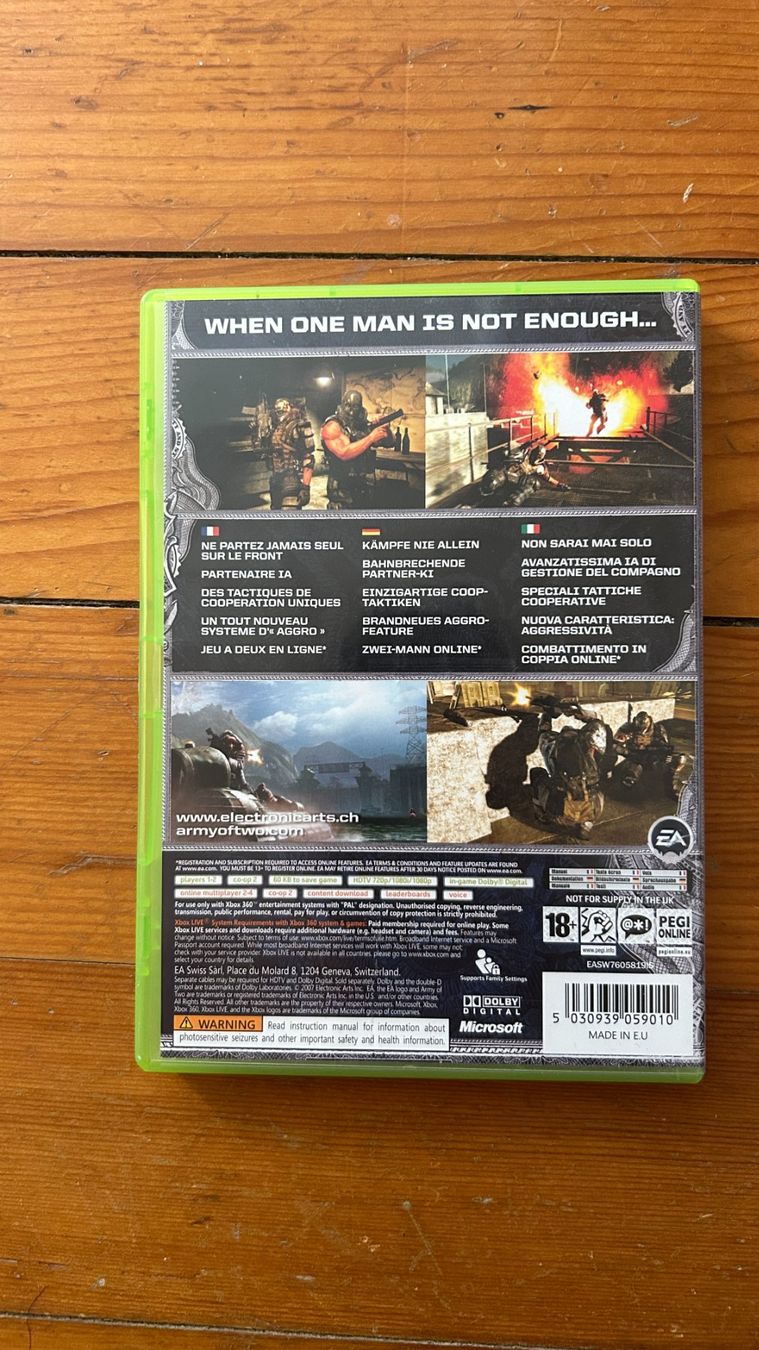 Microsoft Giochi: Army Of Two | Multilingue | Xbox 360 – Usato da Alle venduto da protokollstudio 1