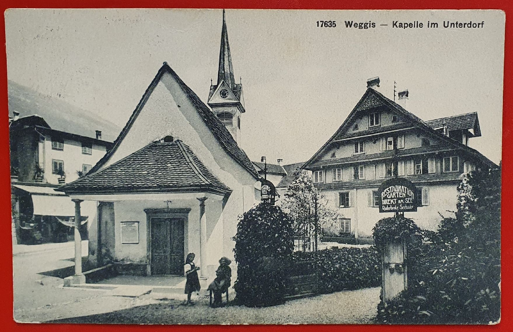 Cartoline postali: Weggis - Kapelle im Unterdorf – Usato da Kreuzlingen venduto da Rschweiz1