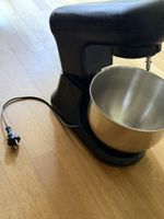 Küchenmaschine schwarz Edelstahl Schüssel Gebraucht
