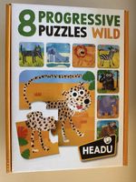 NEU: 8 Tierpuzzles von Headu, 2+ Jahre