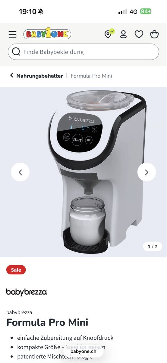 Baby Brezza Pasti del neonato: Baby Brezza Formula Pro Mini – Usato da Frauenfeld venduto da Mirlinda93.