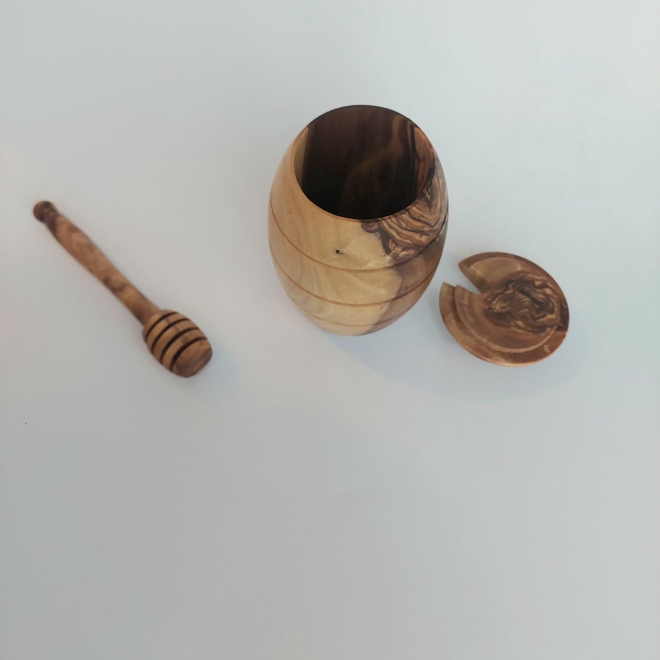 Pentole: Honigtopf aus Olivenholz – Nuovo e nell'imballaggio originale da Hüntwangen venduto da Elyha 2