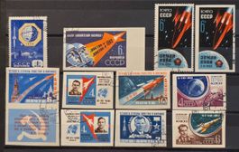 UdSSR 1959-1963 Lot Raumfahrt Gagarin Wostok Luna gest. o