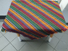 Bunte orientalische Tischdecke, gewoben, neu