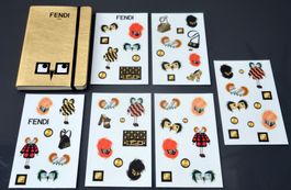 FENDI Notizbuch + Aufkleber / Carnet de notes + autocollants