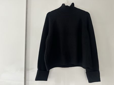 ARKET black turtleneck 100% wool