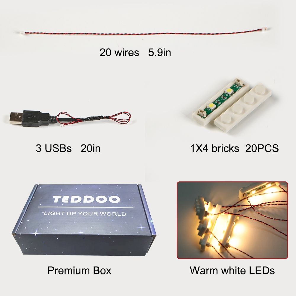 Lego Kit di costruzioni: Light up your Lego - 20x LED Warm Lights – Nuovo (secondo la descrizione) da Glattbrugg venduto da har_jgc7 9