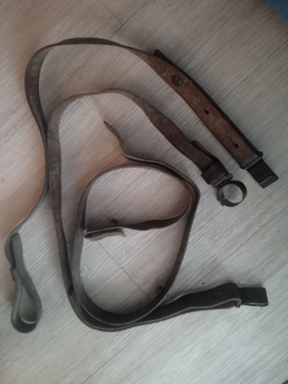 Schweizer Armee Armi bianche: Gewehrriemen Karabiner – Usato da Arbon venduto da hefu02