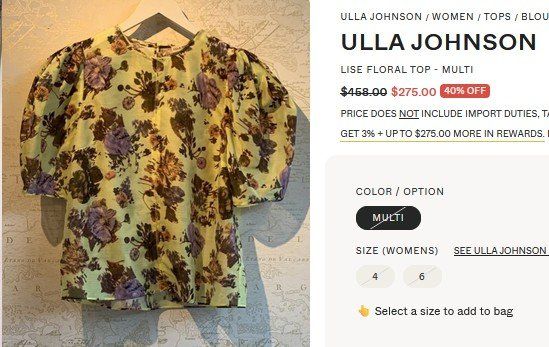Ulla Johnson Blusen: Ulla Johnson Bluse / blouse S /M Silk + Cotton – Gebraucht aus Collonges von arashee 7