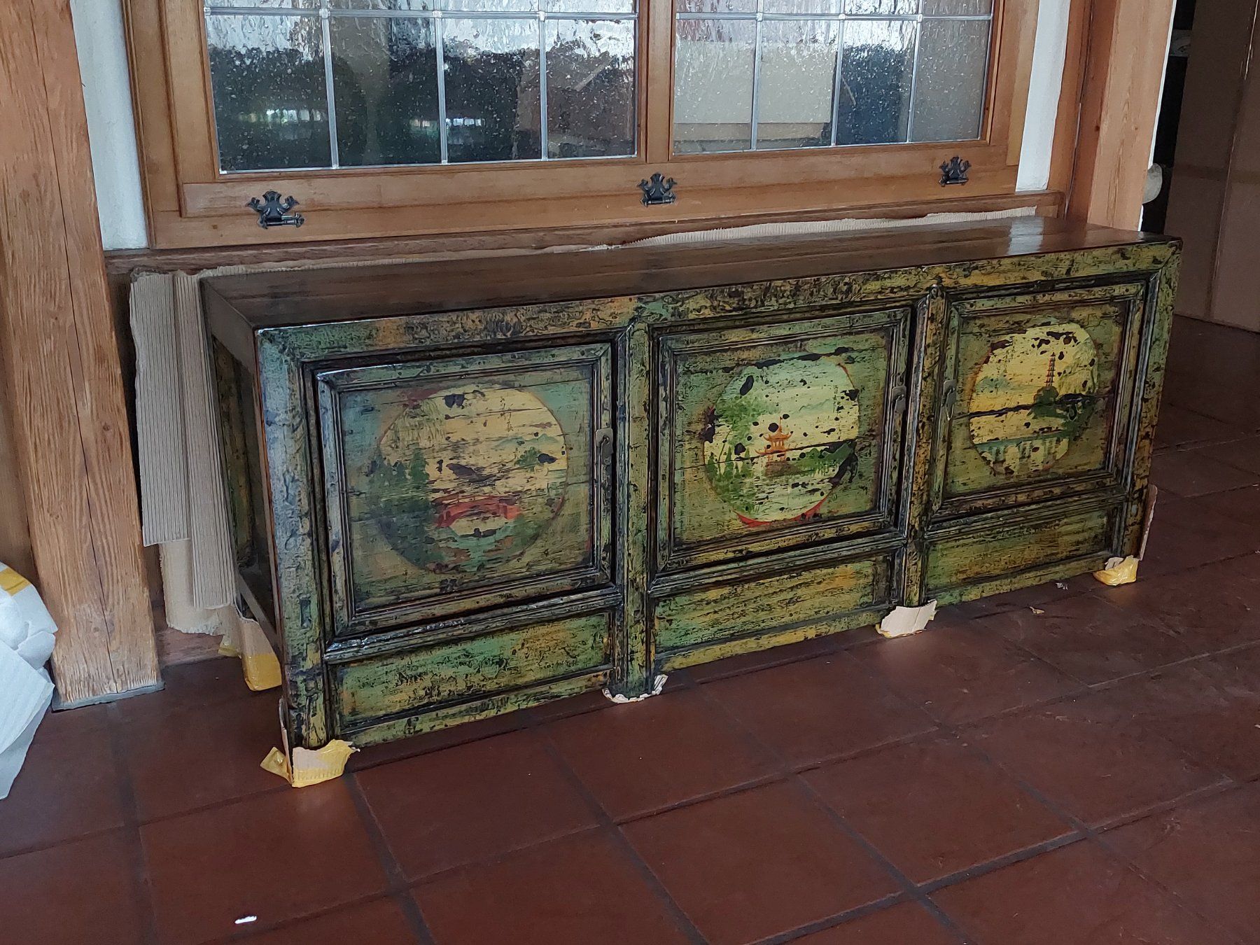 Cassettiere: Sideboard Vintage grün Malereien – Nuovo (secondo la descrizione) da Cham venduto da mjg1901