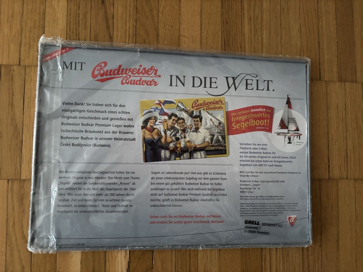 Schilder: 3 Werbe Blechschilder Nostalgie Nivea Budweiser Maggi – Neu (gemäss Beschreibung) aus Zürich von enjoyxvintage 3