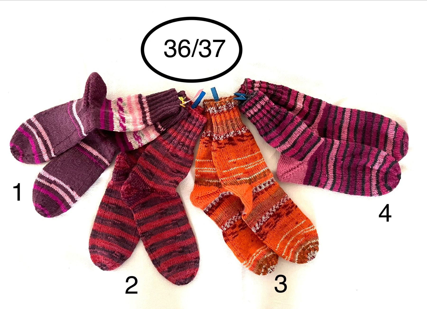Calze: handgestrickte Wollsocken, 36/37 – Nuovo e nell'imballaggio originale da Engelburg venduto da rautibus