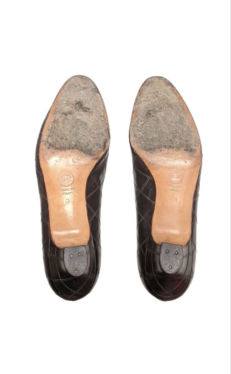 Chanel Damenschuhe: Chanel Quilted Leather Pumps Brown – Gebraucht aus Geneve von mir_ttk6 6