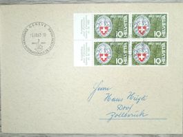 TR70 Enveloppe + Timbre Suisse 1963