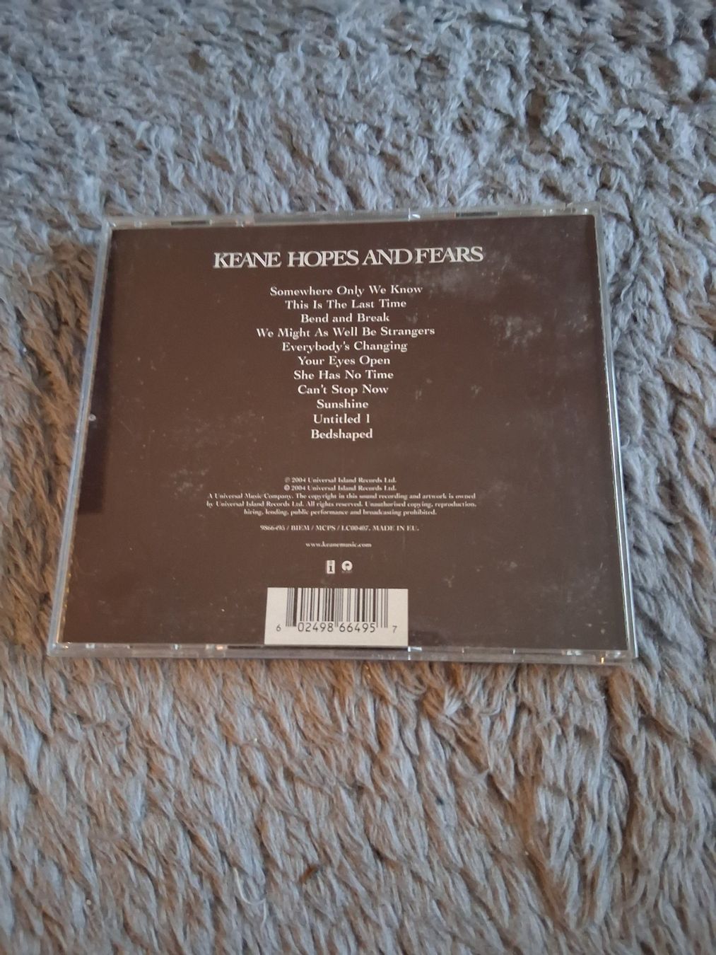 CD: KEANE     HOPE AND FEARS     CD – Usato da Wetzikon ZH venduto da Ramones01 1