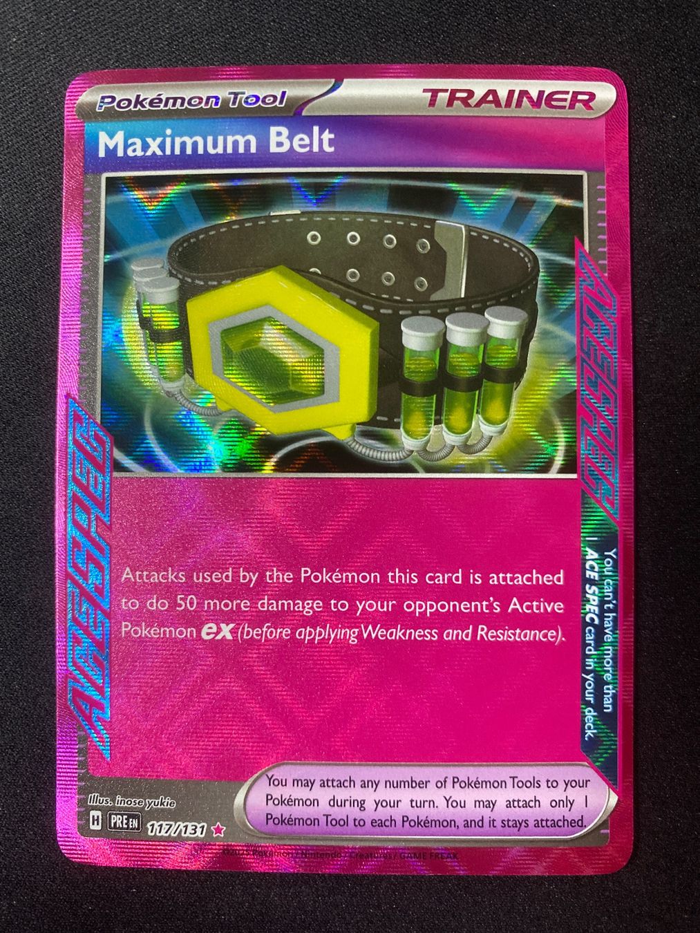 Pokémon Carte collezionabili: Maximum Belt 117 - Maximalgürtel - Prismatic Evolutions - EN – Nuovo (secondo la descrizione) da Hausen AG venduto da Shrade