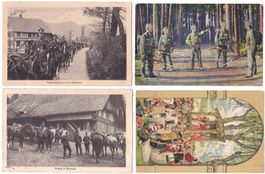 4 Armee-AK 1917/18 nach Indien, Bombay-Zensurstempeln, top
