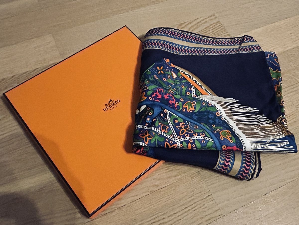 Hermès Foulard & Sciarpe: Hermès Carré 90 Seidentuch Selle des Steppes – Usato da Pfäffikon ZH venduto da ers_w9mn 1