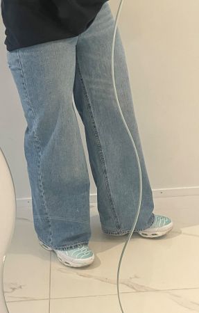 Jean Wide leg bleu clair femme