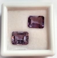 2x Améthystes EM 9x7 mm - Valeur 75.- Fr