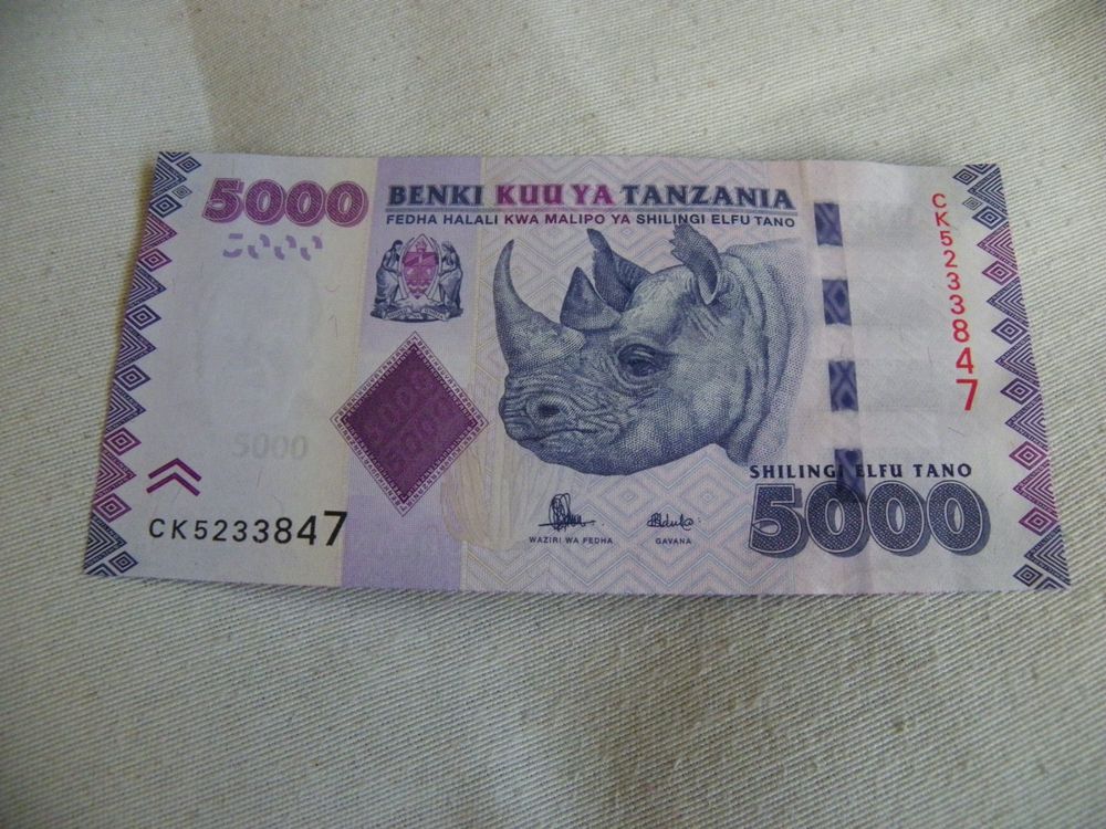 Tansania 5000 Schilling Banknote, Sammlerstück Rarität!, UNC (Neu ...