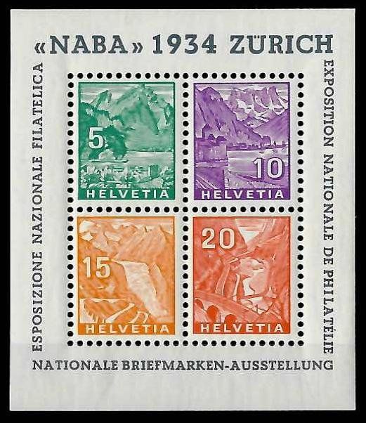 Tutti i francobolli: 1934, W1** Block Naba postfrisch (15771) – Nuovo (secondo la descrizione) da Burgdorf venduto da Bubester