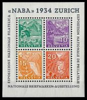 1934, W1** Block Naba postfrisch (15771)