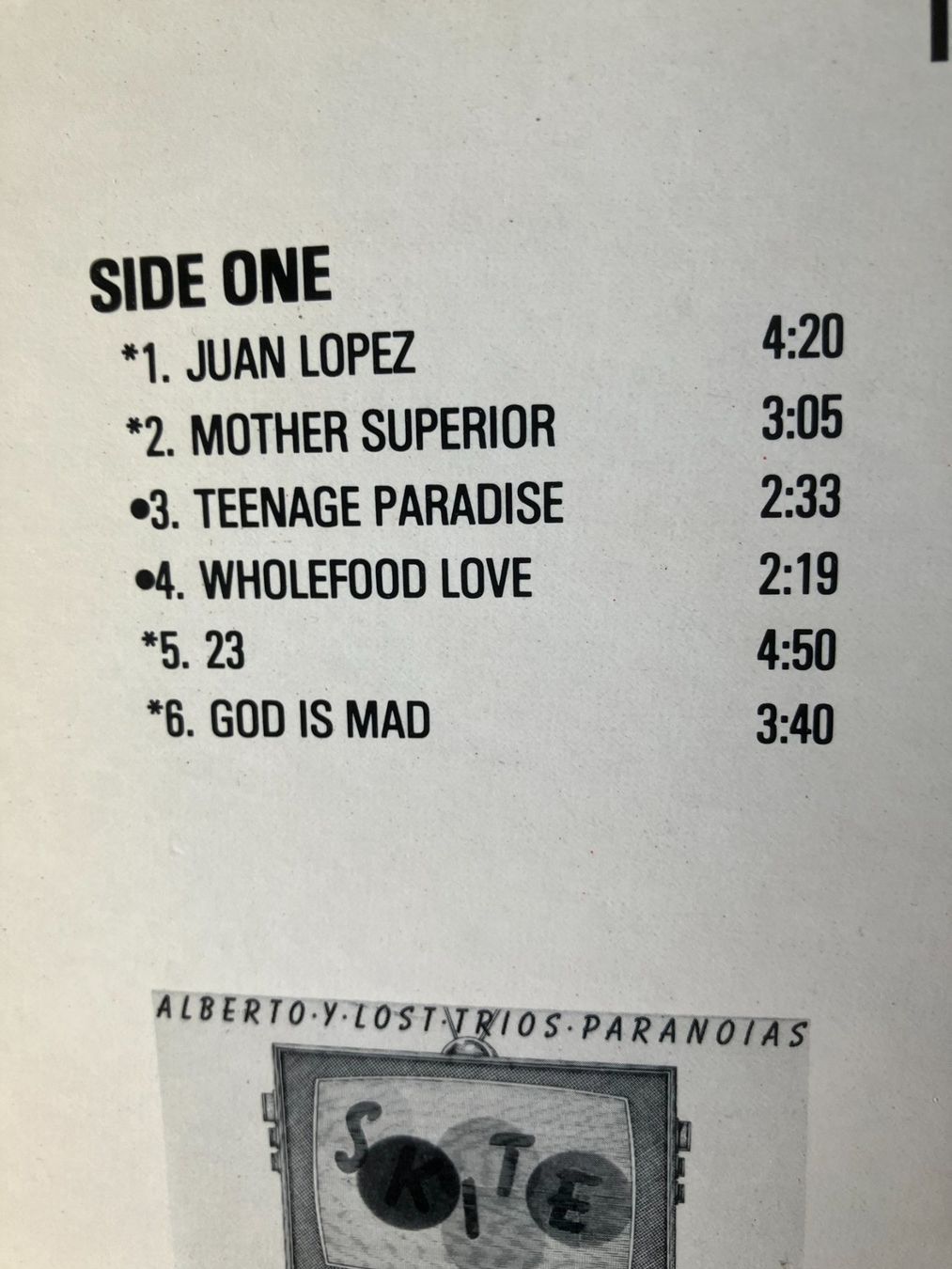 Dischi in vinile: Alberto Y Lost Trios Paranoias – Usato da Aarwangen venduto da Jukebox3 3