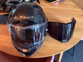 Carbon Motorradhelm LS2 Grösse XL