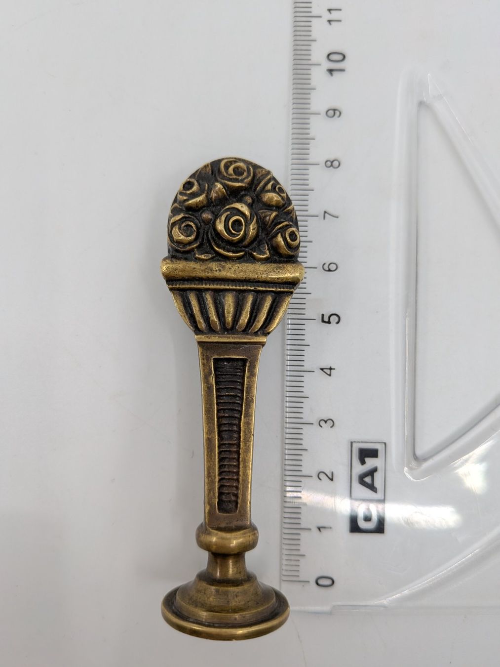 Timbri: Antiker Siegelstempel, Petschaft Monogramm EB – Usato da Emmen venduto da magelan 2