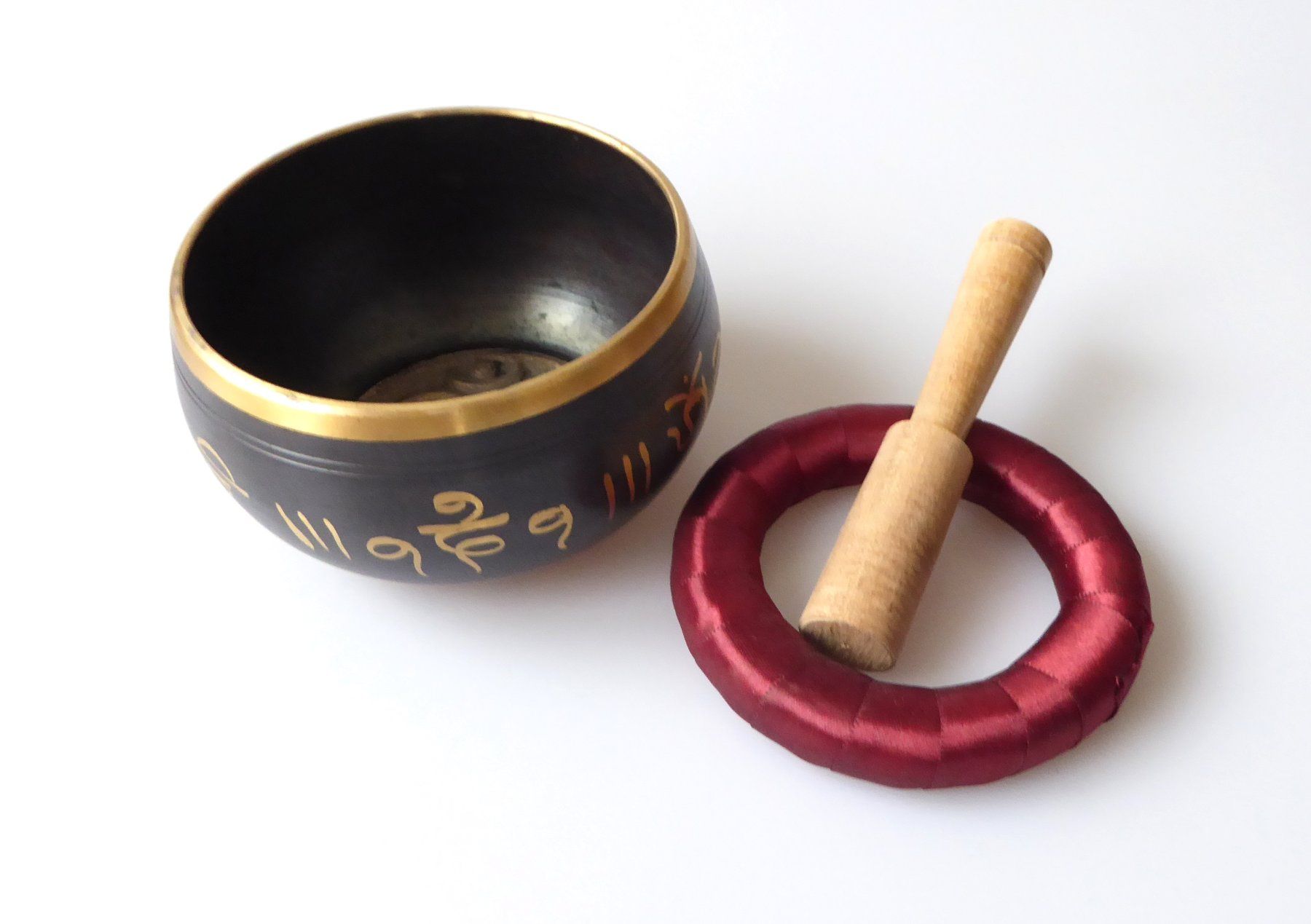 Strumenti musicali: Klangschalen-Set - OM schwarz – Nuovo e nell'imballaggio originale da Mauren venduto da Yeelen 3