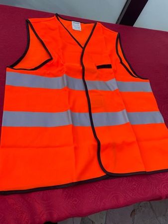 Warnweste Orange NEU L (mit Logo hinten)