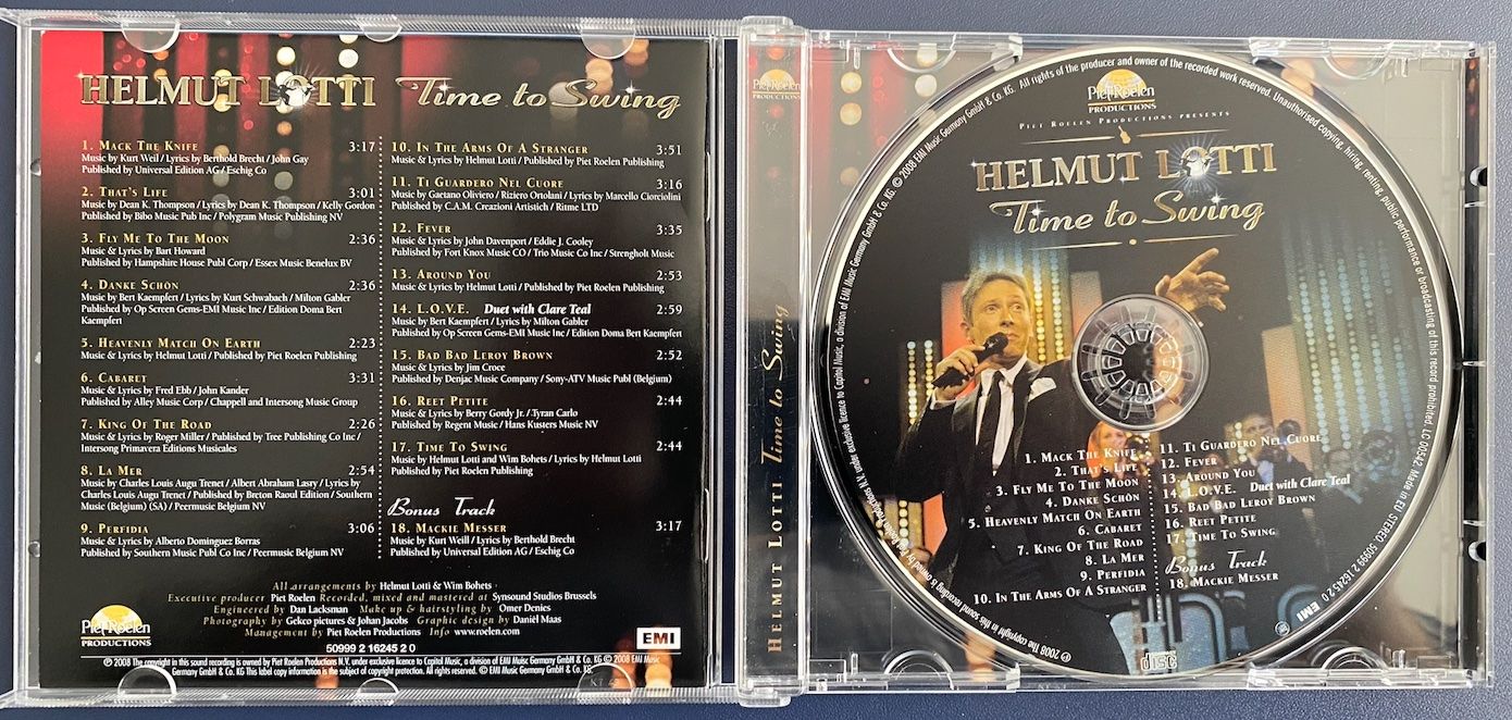 CD: Helmut Lotti - Time to Swing CD - Top ! – Usato da Rain venduto da sempach2 2