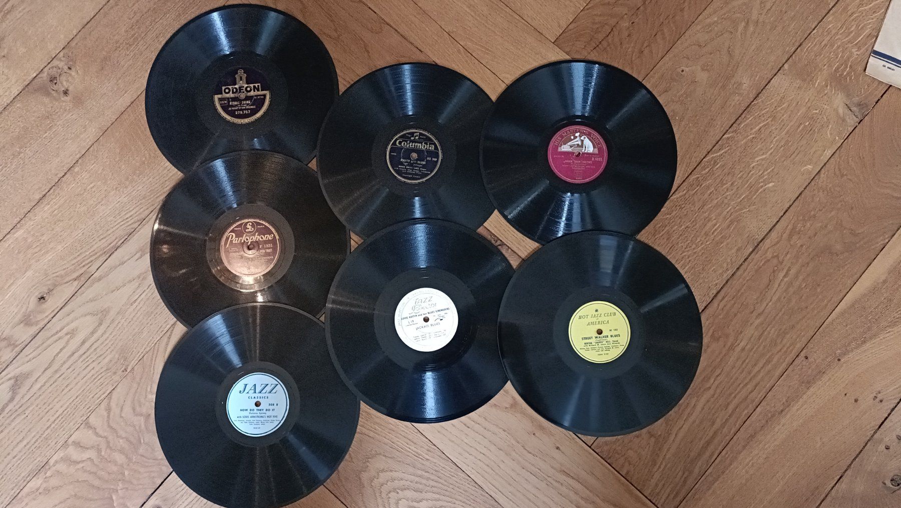 Dischi in vinile: 7x Blues / Swing 78rpm Schellack – Usato da Basel venduto da ncs_n2zb