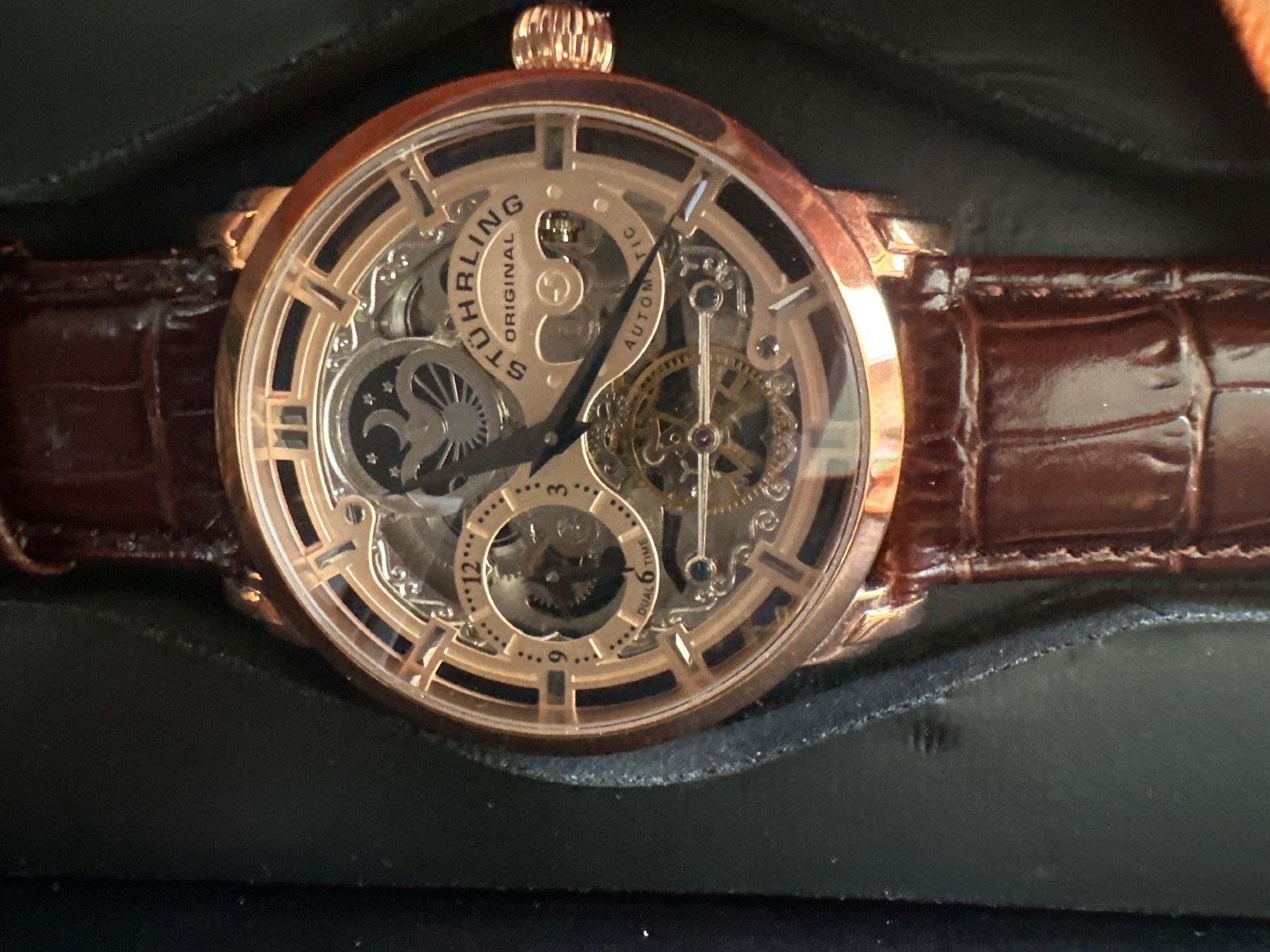 Swiss Orologi: Stührling Anatol 3924 Automatic 47mm Skeleton – Nuovo e nell'imballaggio originale da Zürich venduto da m_192010 2