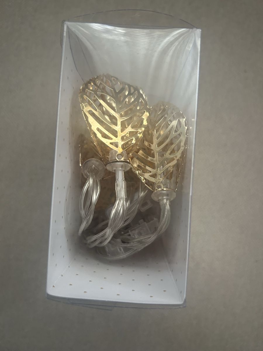 Ghirlande e barre luminose: Lichterkette Blatt Gold 1.5m – Nuovo (secondo la descrizione) da Allschwil venduto da meeresperle 3