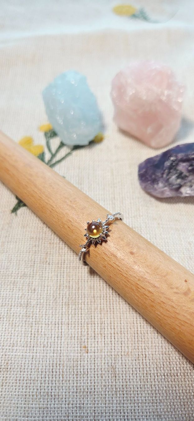Anelli: NEW - S925 Citrine Ring (Adjustable) – Nuovo (secondo la descrizione) da Zürich venduto da cin_wcf6 4