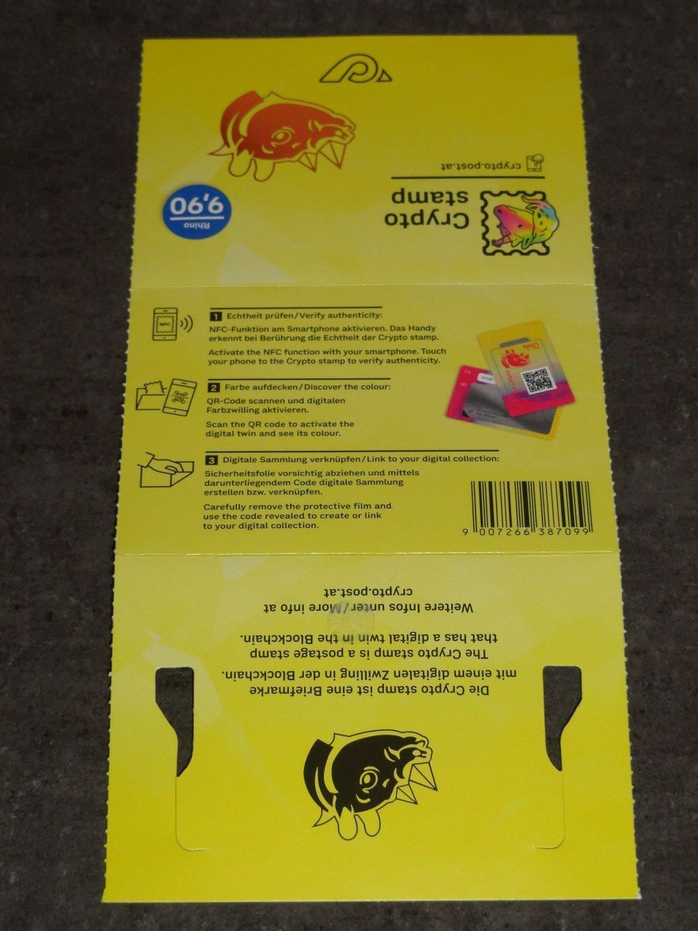 Alle Briefmarken: Crypto Stamp 3.1: RHINO IN SCHWARZ – Neu (gemäss Beschreibung) aus Dagmersellen von dribbeldrago10 5