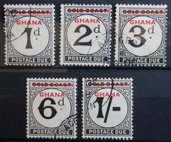 Ghana Porto Kat. 1-5 gest. 1958